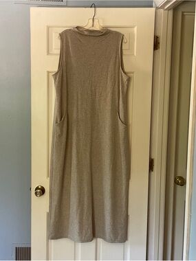 J. Jill Pure Jill Luxe Tencel Maxi Dress XL Neutral Coastal Comfort Weekend Easy